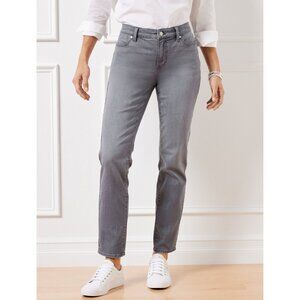 Talbots Slim Ankle Jeans Curvy Fit Stanton Wash Size 4 Stretch Denim NWT